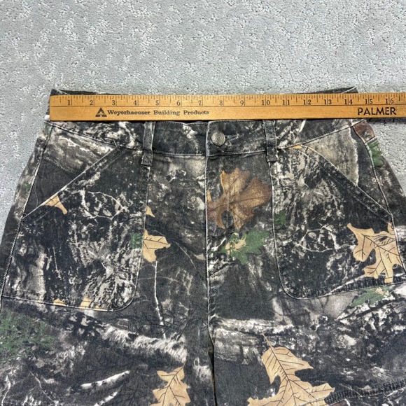 Disclosure Shorts Womens Size 9/29 Green Brown Cami Cotton Stretch Baggy Skate - Picture 7 of 11